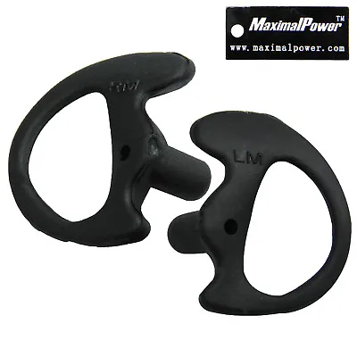 MaximalPower Pair Of Black Medium Earmold For Kenwood/MOTOROLA Two-Way Radios • $6.98