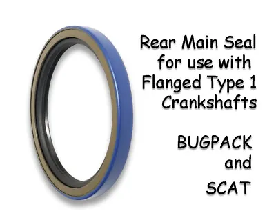 Vw Type 1 3 Jaycee Rear Main Seal For Flanged Crankshaft Bugpack Scat Bug Ghia • $25