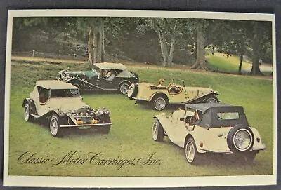 1979-1980 Classic Motor Carriages Brochure Gazelle Mercedes Bugatti Replicar • $18.95