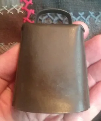 Antique Metal Cow Sheep Bell~2.75 X3.5  Farm Animal Strap Handle Agriculture • $9.99