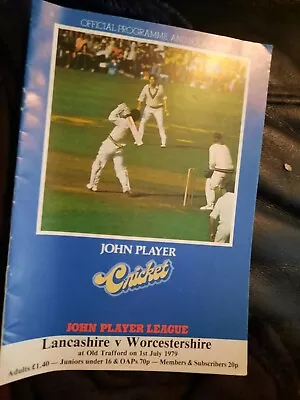 £1.25 • Buy Lancashire V Worcestershire Cricket Programme 1979