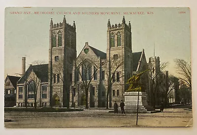 Vintage Postcard Grand Avenue Methodist Church Milwaukee Wisconsin • $5.99