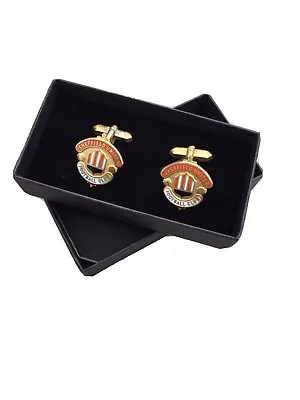 SHEFFIELD UNITED LTD EDTN GOLD PLATED CUFFLINKS -1970s - MINT BOXED AND UNUSED! • $56.82