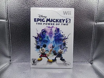 Nintendo Wii Disney Epic Mickey 2 The Power Of Two Tested & Working Manual Game • $7.99