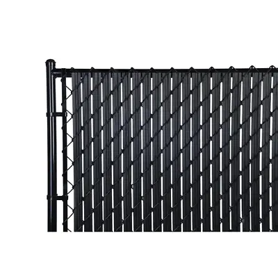 M-D 6 Ft. Privacy Fence Slat Black 82-Pieces With Dual-Locking System Industrial • $111.48