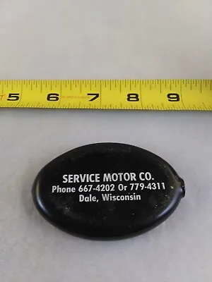 Vintage Service Motor Company Dale Wisconsin Rubber Coin Purse Bag Style *QQ82 • $10