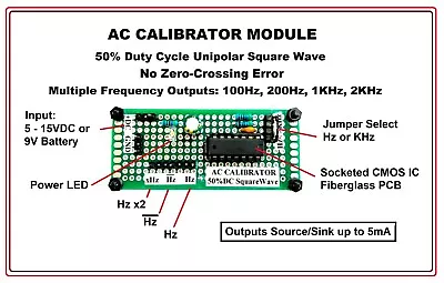 NEW TRUE-RMS MULTIMETER AC VOLTAGE CALIBRATOR MULTIPLE-FREQUENCY 100Hz TO 2KHz • $19.99