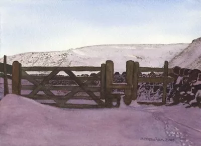 Snow Covered Hllls - David Meadham - Fine Art Giclee Print • £40