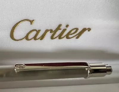 Must De Cartier Mechanical Pencil Satin Chrome With Box And Warranty • $202.36