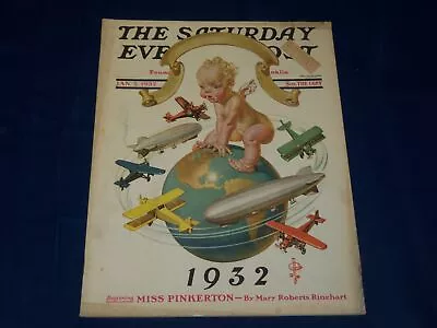 1932 January 2 Evening Post Magazine - J. C. Leyendecker Cover - L 1234 • $56.24