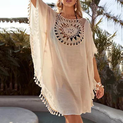 £12.69 • Buy Women Summer Beachwear Bikini Kaftan Dress Swimwear Sarong Beach Cover Up Ladies