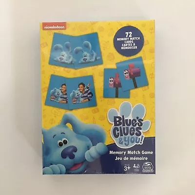 NEW Nickelodeon Blue's Clues Memory Match Game 72 Cards | Spinmaster Games • $15.99