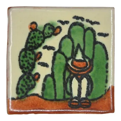 Florita - Handmade Mexican Ceramic Talavera Small 5cm Tile Ethically Sourced • £1.79