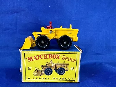 Matchbox Lesney 43b Aveling Barford Tractor Shovel - Mib • $16.50