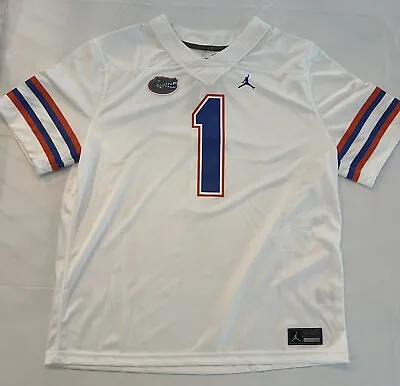 Nike Jordan Dri-FIT Florida Gators Football Jersey White #1 Men’s Size XL NWT • $69.99