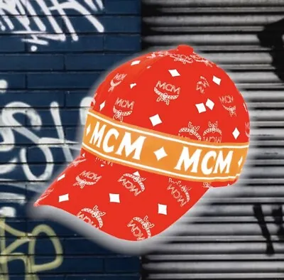 Mcm Visetos ReD Baseball Cap 100% AuTHeNTiC • $285