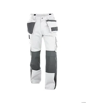 Dassy Seattle Work Trousers Pants White Grey Painters Decorators Short Reg Tall • £59.99