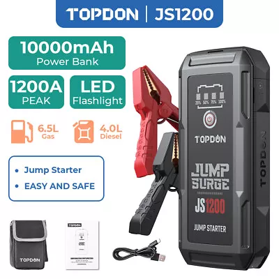 12V Gasoline Diesel Car Vehicle Jump Starter Booster Charger Battery Power Pack • $106.99