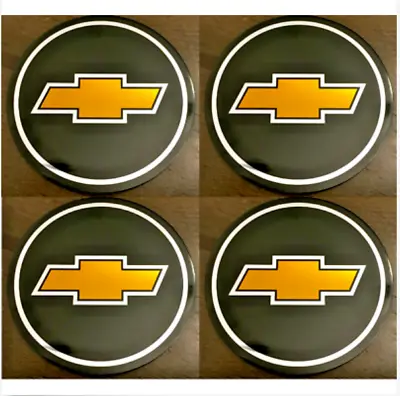 $19.89 • Buy 4pcs CHEVY Emblem Badge RALLY WHEEL CENTER HUB CAPS' LOGO STICKERS