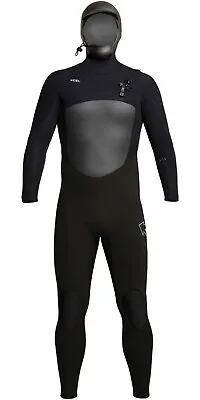 Xcel Infiniti X2 5/4mm Hooded Chest Zip Mens Winter Wetsuit Black - Size MEDIUM • £225