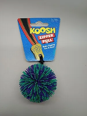 New Vintage Koosh Ball Zipper Pull 1994 Keychain Teal & Purple New Rare!!! • $39.99