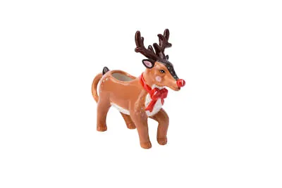 Ceramic Christmas Rudolph Cream Milk Pourer Jug Novelty Kitchen Present Gift Box • £11.16