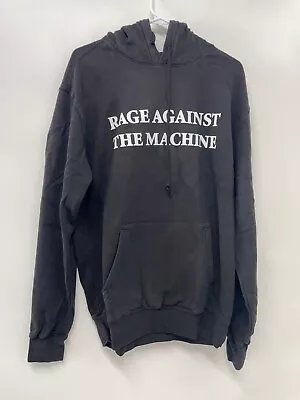$45.55 • Buy Rage Against The Machine Mens M Black Burning Heart Pullover Hoodie Sweatshirt
