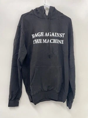 $45.55 • Buy Rage Against The Machine Mens M Black Burning Heart Pullover Hoodie Sweatshirt