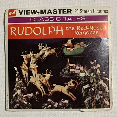 View-Master RUDOLPH THE RED-NOSED REINDEER B870 - 3 Reel Set + Booklet (6) • $18.70