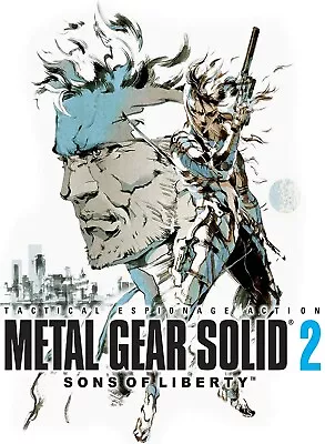 Metal Gear Solid 2 FPS Stealth Action Video Game Cover Wall Art 11x15 • $14.99