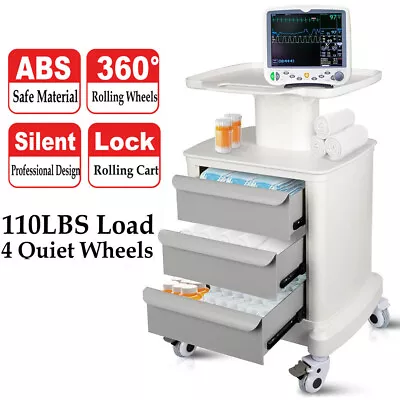 Medical Trolley Cart For Ultrasound Imaging Scanner Hospital Mobile Trolley Cart • $215.75