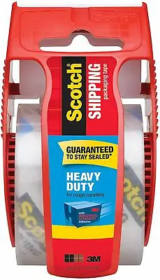 3M Scotch Heavy Duty Shipping Packaging Tape & Dispenser New! 1.88 In X 800in! • $6.64