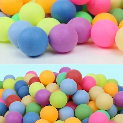 $25.39 • Buy 100Pcs Colored Ping Pong Balls Entertainment Table Tennis Mixed Colors For Game