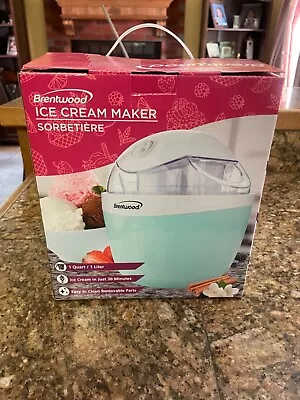 BRENTWOOD Ice Cream Maker With Recipe And Instructions Book  • $12