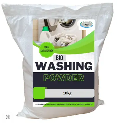 Bio Washing Powder 10kg Over 500 Washes Sack Biological Big Value Pack  • £17.99