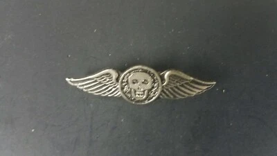 $6 • Buy Biker SKULL WINGS Motorcycle Vest Pin Badge