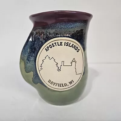 Clay In Motion Purple Passion Rt Hand Warmer Mug 2011 Neher Apostle Islands  • $21