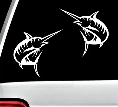 Marlin Deep Sea Fishing Decal Sticker For Car Window Boat Boating Ocean Decor • $3.58