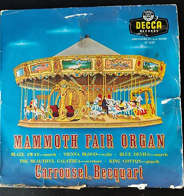 Fairground Organ Record Carrousel Becquart Vintage Vinyl LP LF1267 • £1.99