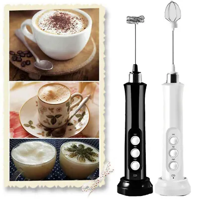 £13.95 • Buy Mini Whisk Handheld Electric Beater Egg Mixer Frother Drink Coffee Milk Foamer