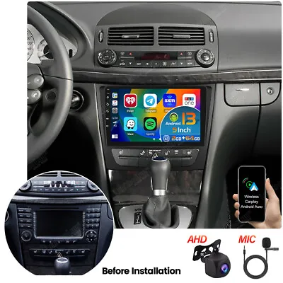 2G+64G Android 13.0 Carplay Car Radio For Mercedes Benz E-W211 E320 E500 E350 • $159.99