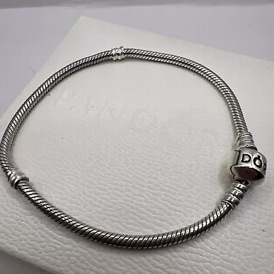Pandora Moments Sterling Silver Snake Chain Bracelet 20CM • £15