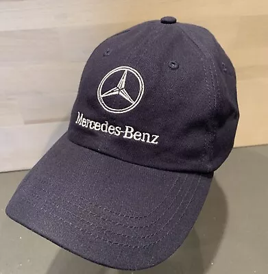 MERCEDES BENZ Blue Baseball Cap Strap Adj. Mens One Size Fits Most Cotton • $12.50