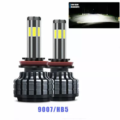 6 Sided 360° Low Beam LED Headlight Bulb Kit 9007 / HB5 For Ford F-150 1992-2003 • $21.80