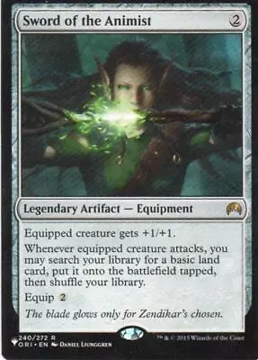 MTG: The List Reprints: Sword Of The Animist: Lightly Played Condition • $6