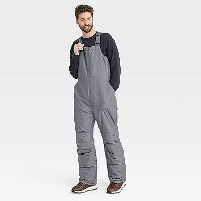 Men's Snow Bib Pants - All In Motion Gray L • $10.99