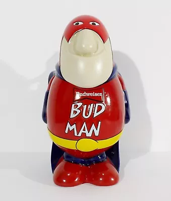 Vintage 1989 Budweiser Bud Man Ceramic Beer Stein 8  Tall • $42.99