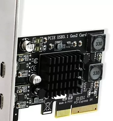 FebSmart 2X 10Gbps Max Speed USB-C Ports PCIE USB 3.1 GEN 2 Expansion Card... • $24.95