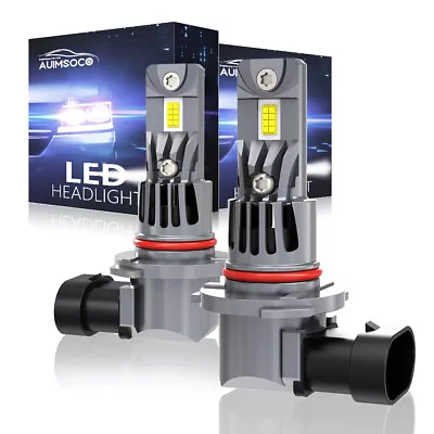 9012 HIR2 LED Headlight Bulbs Kit High Low Beam Super Bright 6500K Cool White 2X • $53.99