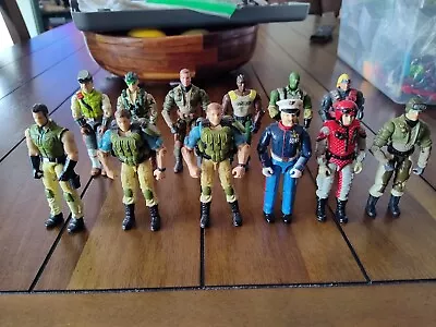 Vintage Hasbro GI Joe 3.75  Action Figure Lot Of 12 • $48